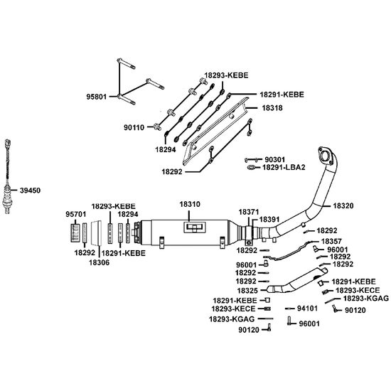 Kryt výfuku / Xciting 500 EVO