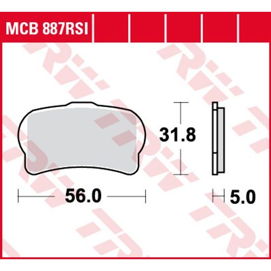 Brzdové destičky MCB887RSI