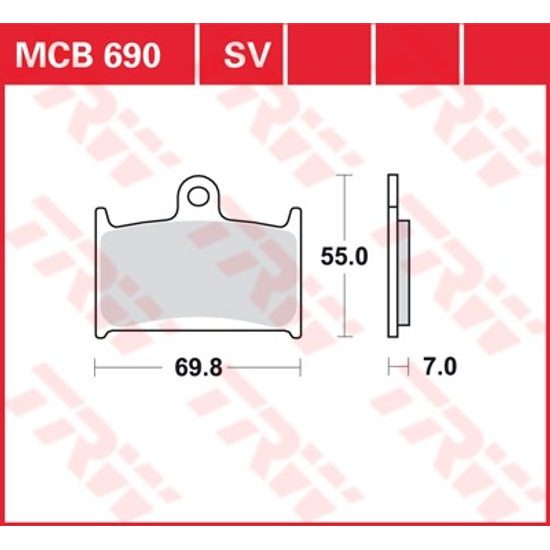 Brzdové destičky MCB690SV