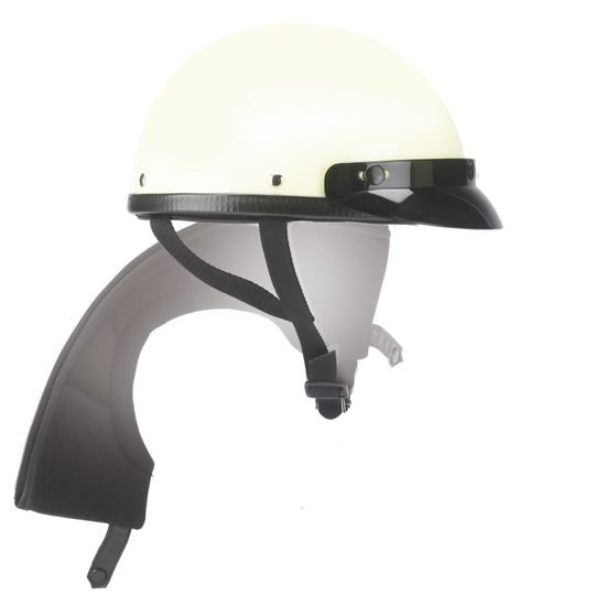 Moto helma RB-520 POLICE / slonová kost ivory