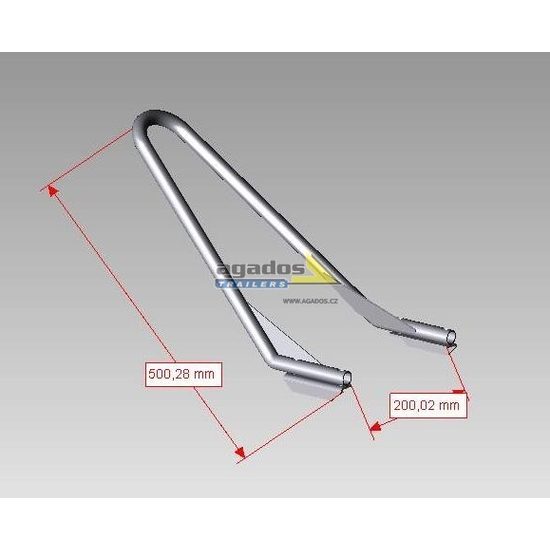 Držák předního kola pro přívěsy .