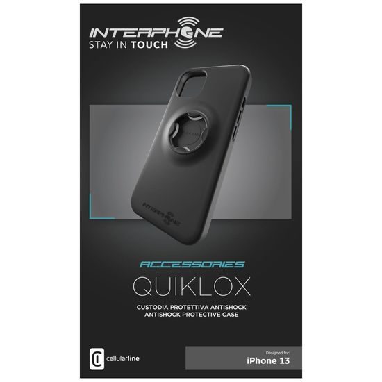 Ochranný kryt Interphone QUIKLOX pro Apple iPhone 13 Pro, černé