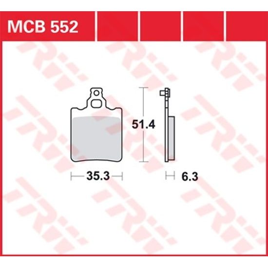 Brzdové destičky MCB552