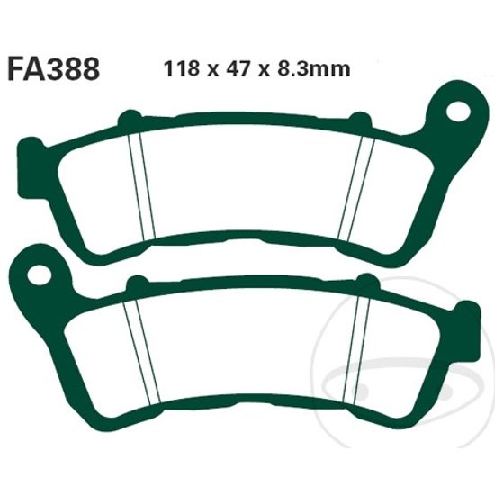 EBC FA388 standard brzdové destičky pro motorku