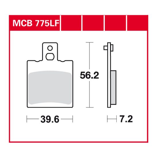 Brzdové destičky MCB775