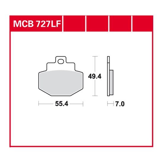 Brzdové destičky MCB727