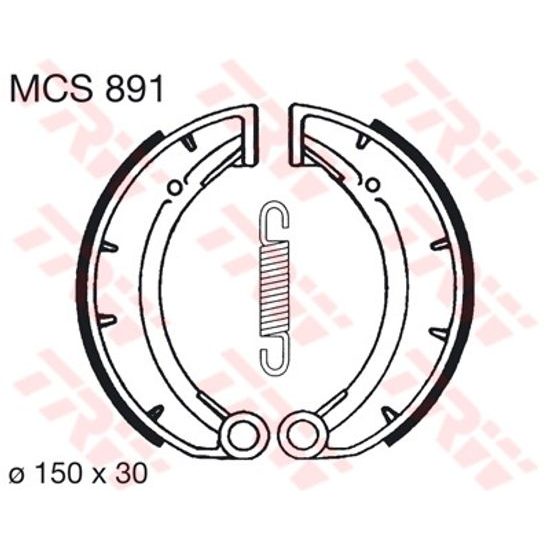Brzdové pakny MCS891