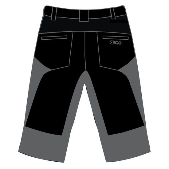 Eigo Zenith Baggy pánské šortky s Coolmax vložkou břidlice/černé