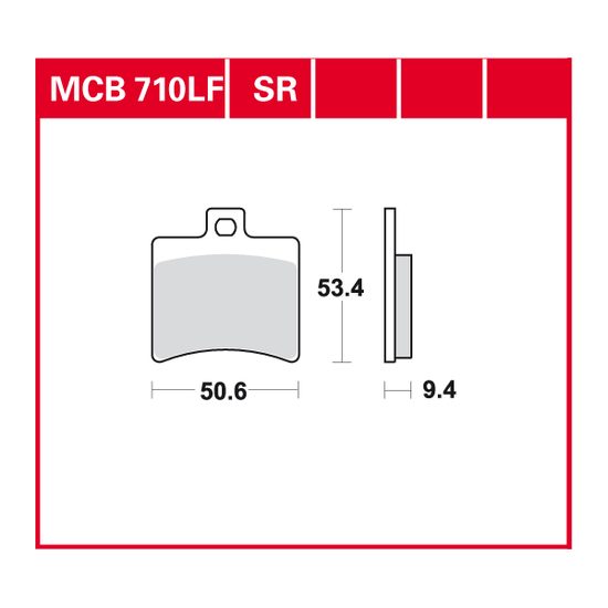 Brzdové destičky MCB710