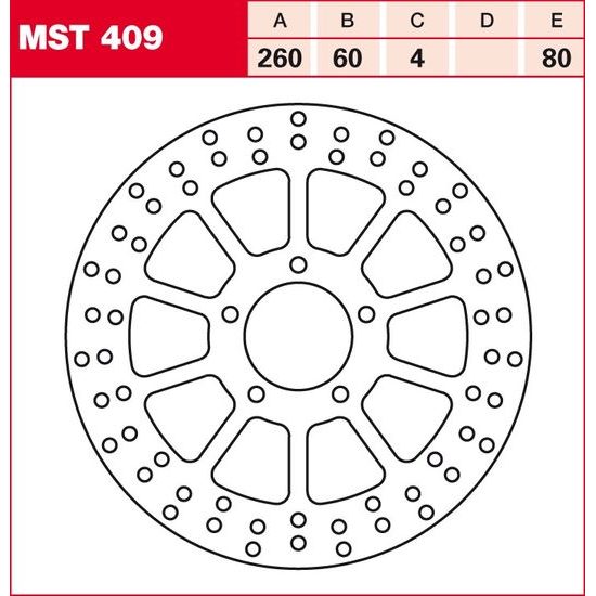 Brzdový kotouč MST409