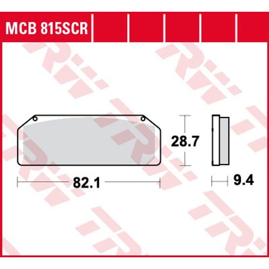 Brzdové destičky MCB815SCR