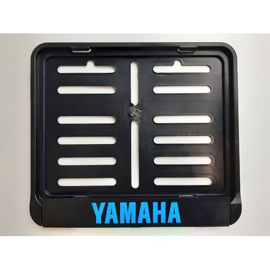 Podložka pod SPZ s 3D lemem - YAMAHA III. / modrá