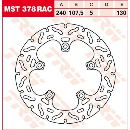 RACING Brzdový kotouč MST378RAC