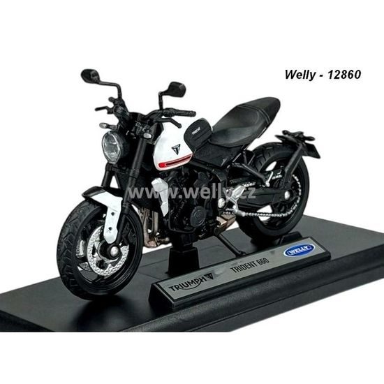 Welly 1:18 Triumph Trident 600 (bílá) model motocyklu
