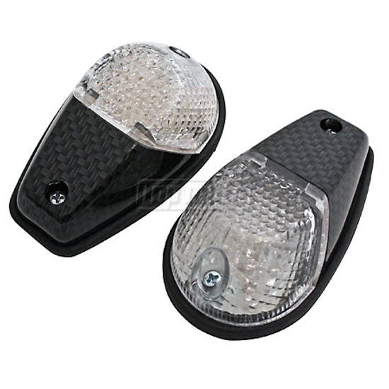 Moto blinkry LED FAIRING LIGHT karbonové