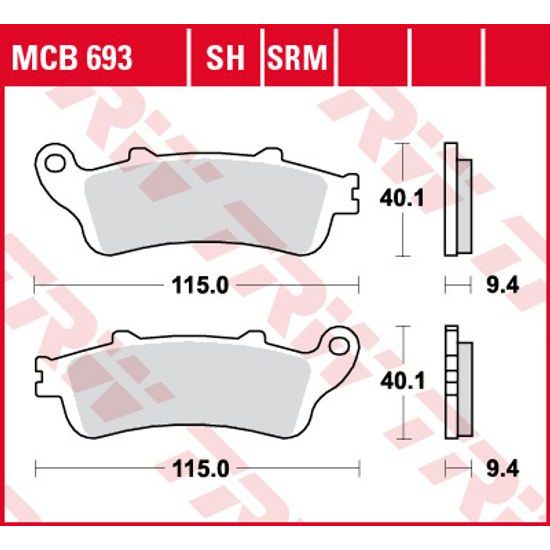 Brzdové destičky MCB693SH