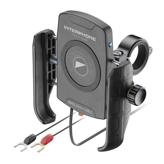 Univerzální držák Interphone Crab s bezdrátovým nabíjením a USB-C