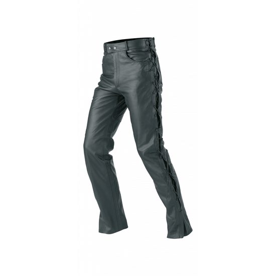 Büse kožené pánské jeansy- šňůry