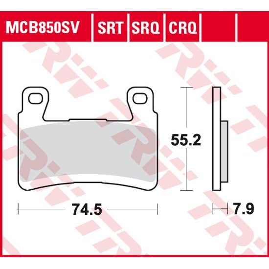 Brzdové destičky MCB850SV