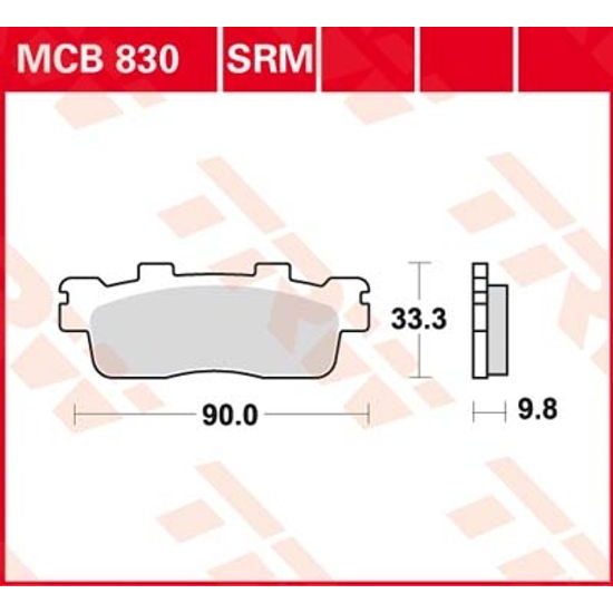 Brzdové destičky MCB830