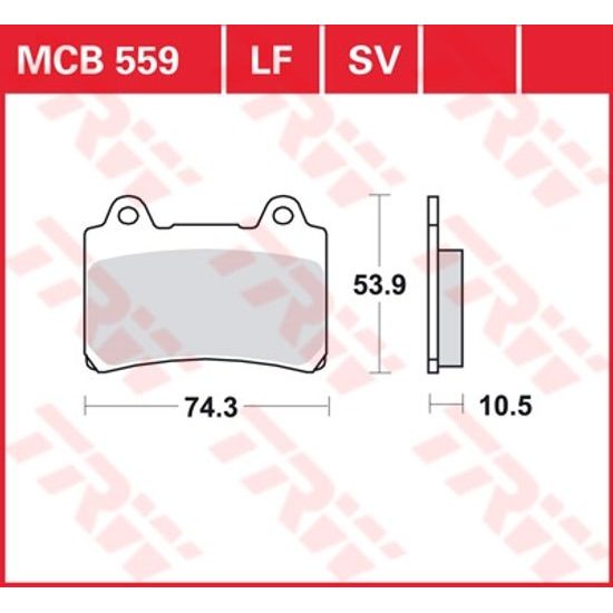 Brzdové destičky MCB559