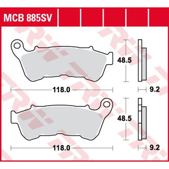 Brzdové destičky MCB885SV