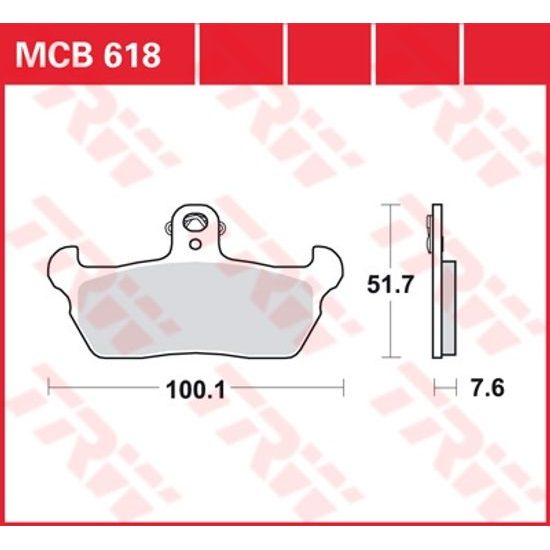 Brzdové destičky MCB618