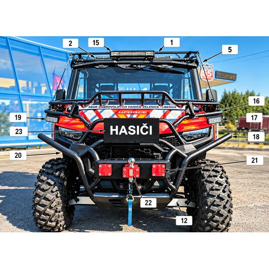 CFMOTO GLADIATOR U10 PRO HIGHLAND - v hasičské úpravě