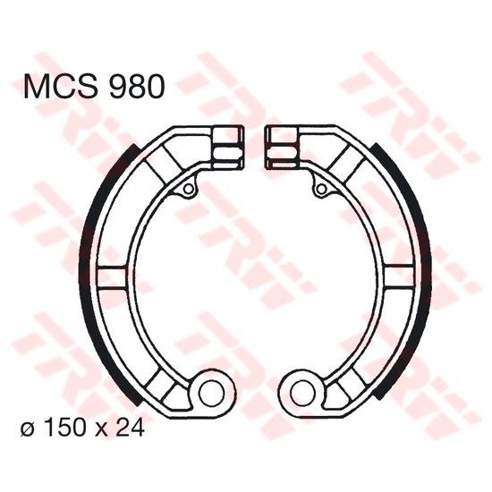 Brzdové pakny MCS980