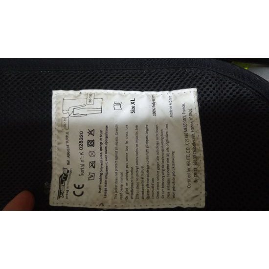 Airbagová vesta TURTLE 1 Hivis, použitá, velikost XL, 2 roky záruka