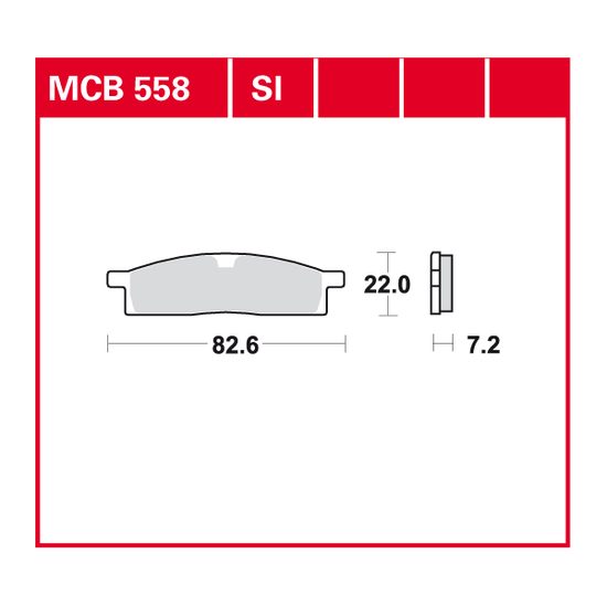 Brzdové destičky MCB558