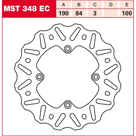 Brzdový kotouč MST348EC