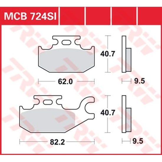 Brzdové destičky MCB724SI