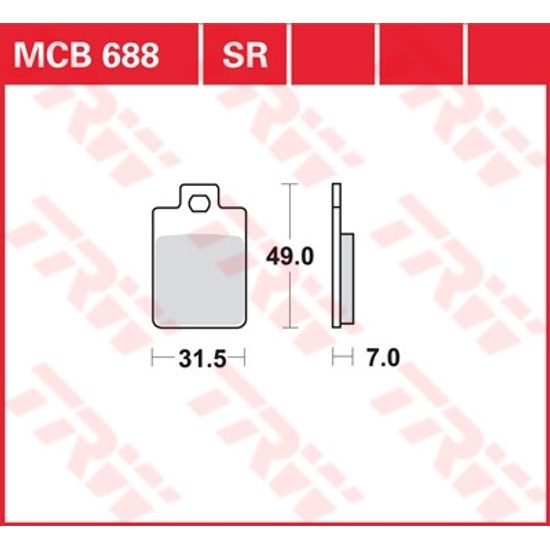 Brzdové destičky MCB688