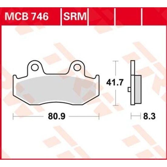 Brzdové destičky MCB746SRM