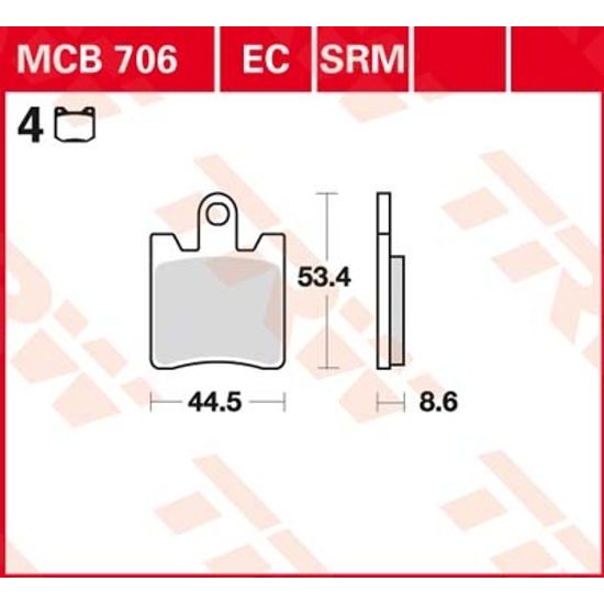 Brzdové destičky MCB706EC
