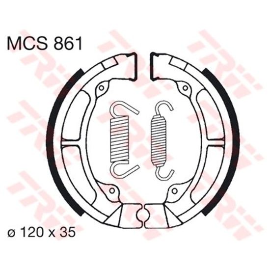 Brzdové pakny MCS861