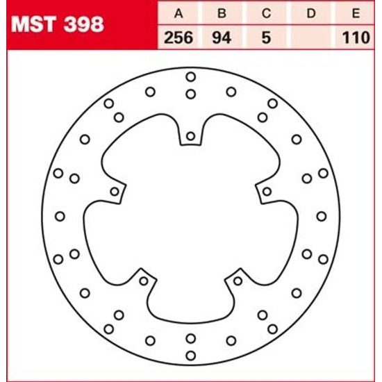 Brzdový kotouč MST398