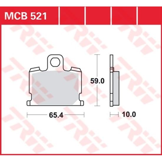 Brzdové destičky MCB521