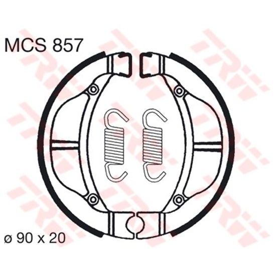 Brzdové pakny MCS857