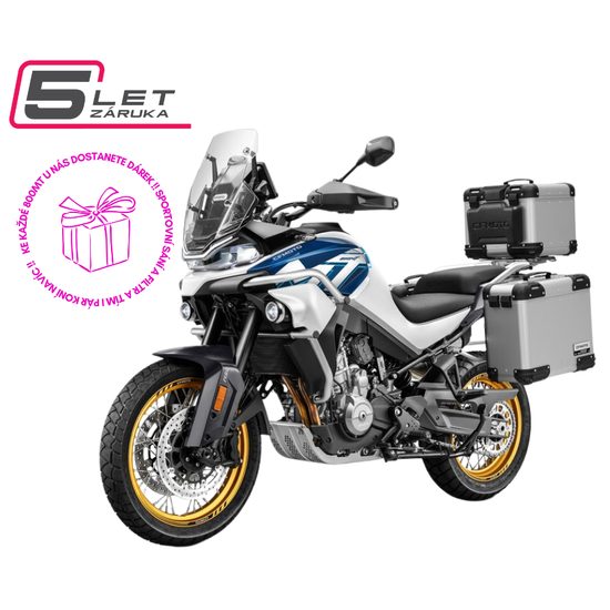 CFMOTO 800MT Explore - Starry White - Bílá + DÁREK