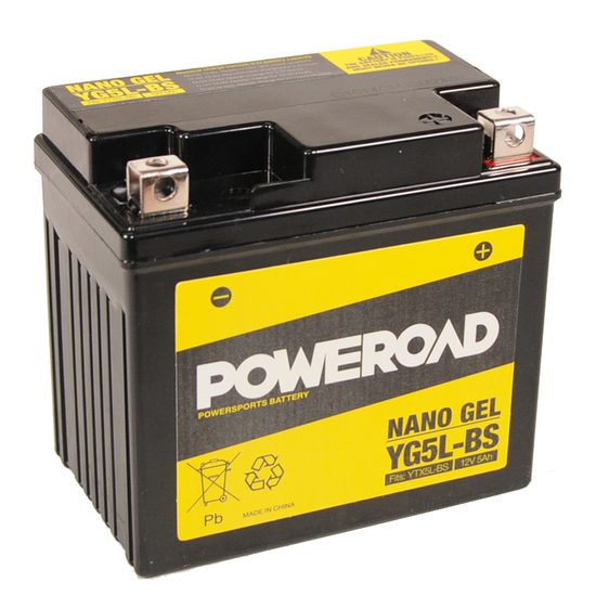 Poweroad baterie Gel YG5L-BS/12V-6AH