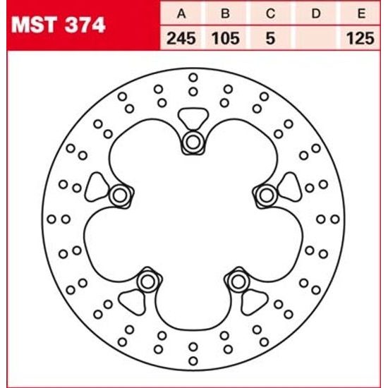 Brzdový kotouč MST374