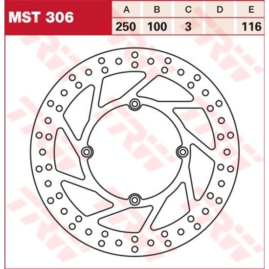 Brzdový kotouč MST306