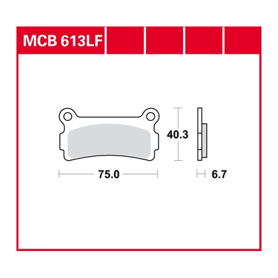 Brzdové destičky MCB613