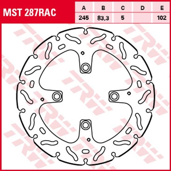 Brzdový kotouč MST287RAC