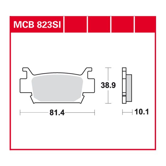Brzdové destičky MCB823SI
