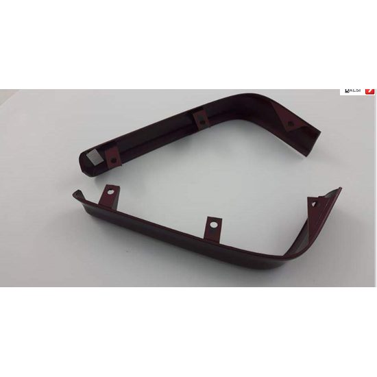 Boční lišty rohové na boční kufry pro GL1800 / vínová barva