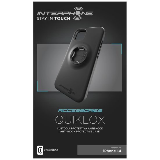 Ochranný kryt Interphone QUIKLOX pro Apple iPhone 14, černé