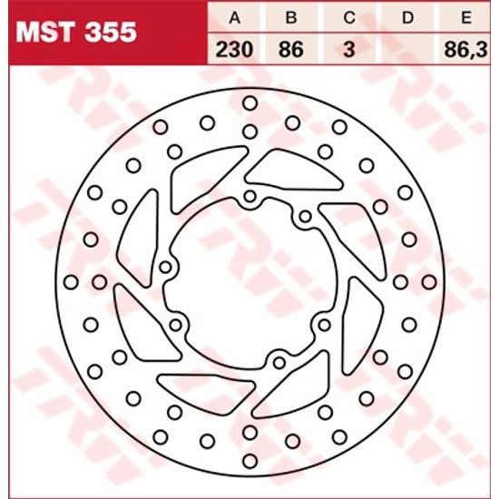 Brzdový kotouč MST355